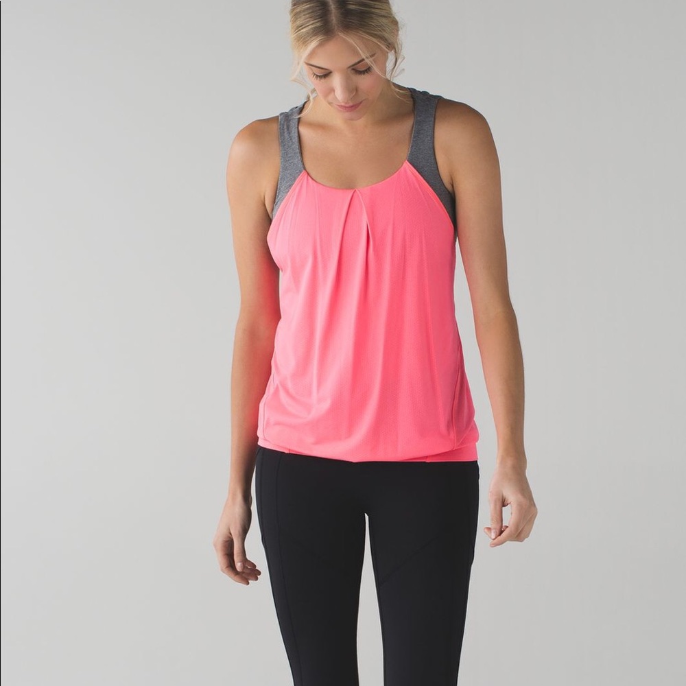 lululemon nouveau limits tank size 12